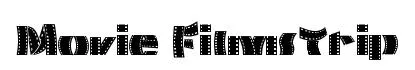 Movie Filmstrip font preview