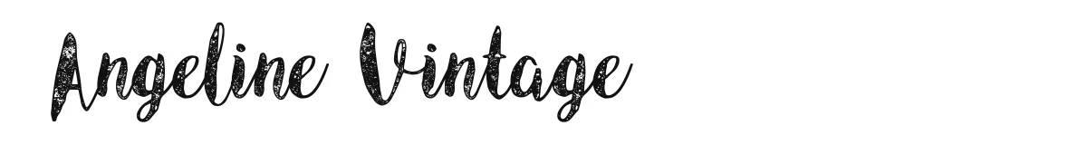 Angeline Vintage original font preview
