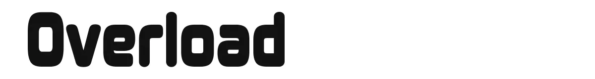 Overload original font preview