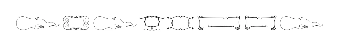 ELEGANCE font preview