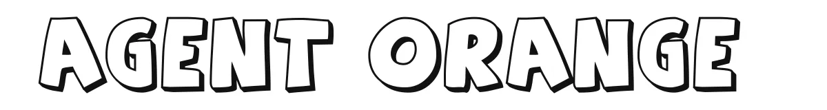 Agent Orange font preview