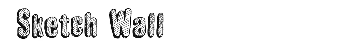 Sketch Wall font preview
