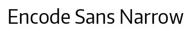 Encode Sans Narrow