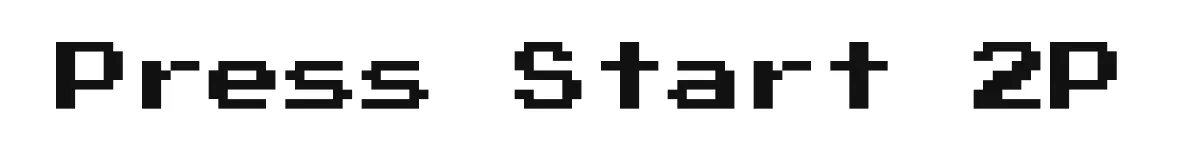 Press Start 2P original font preview