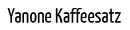 Yanone Kaffeesatz