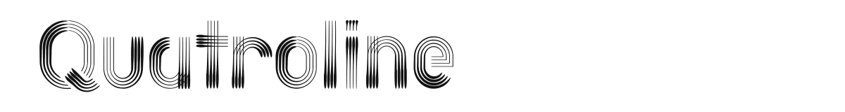 Quatroline font preview