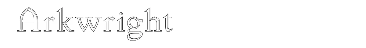 Arkwright original font preview