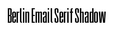 Berlin Email Serif Shadow