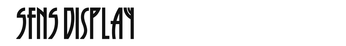 SFNS Display original font preview
