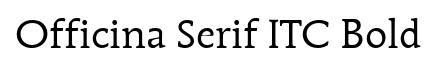 Officina Serif ITC Bold
