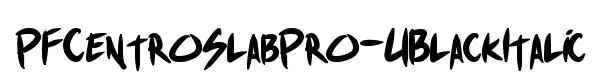 PFCentroSlabPro-UBlackItalic