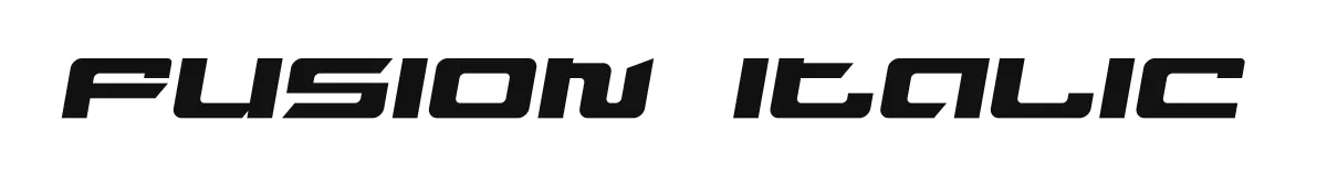 Fusion Italic original font preview