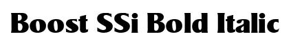 Boost SSi Bold Italic
