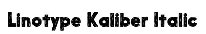 Linotype Kaliber Italic