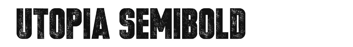 Utopia Semibold font preview