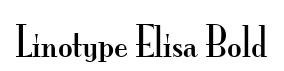 Linotype Elisa Bold