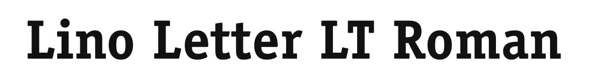 Lino Letter LT Roman font preview