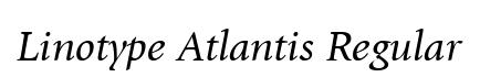 Linotype Atlantis Regular