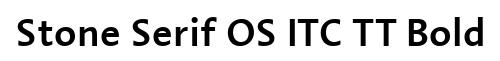 Stone Serif OS ITC TT Bold