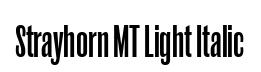 Strayhorn MT Light Italic