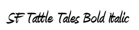 SF Tattle Tales Bold Italic
