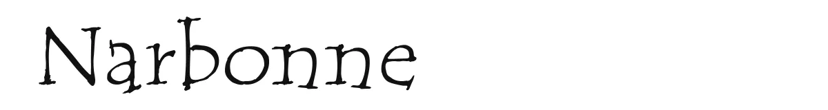 Narbonne original font preview
