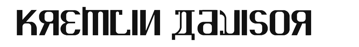 KREMLIN ADVISOR original font preview