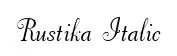 Rustika Italic