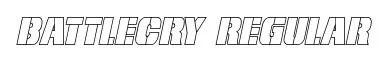 Battlecry Regular font preview