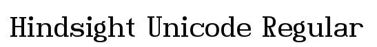 Hindsight Unicode Regular