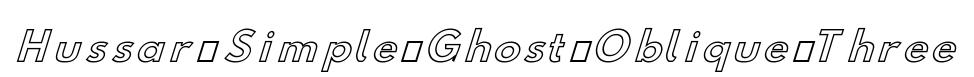 Hussar Simple Ghost Oblique Three