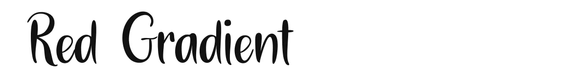Red Gradient font preview