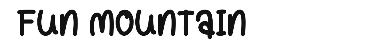 Fun Mountain font preview