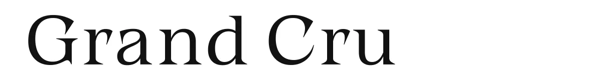 Grand Cru original font preview
