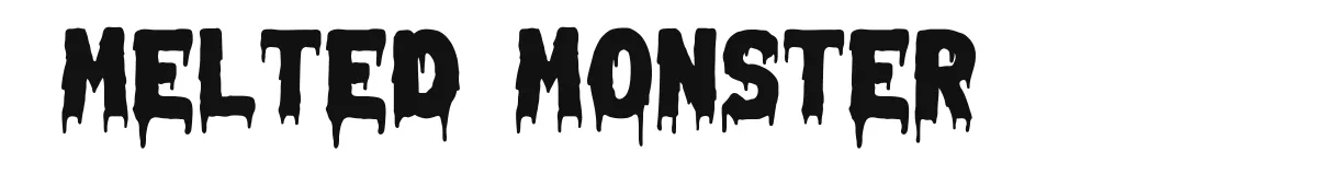 Melted Monster font preview