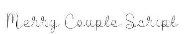 Merry Couple Script