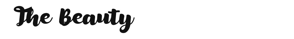 The Beauty font preview