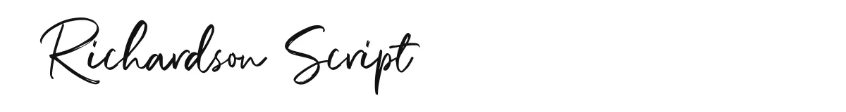 Richardson Script font preview
