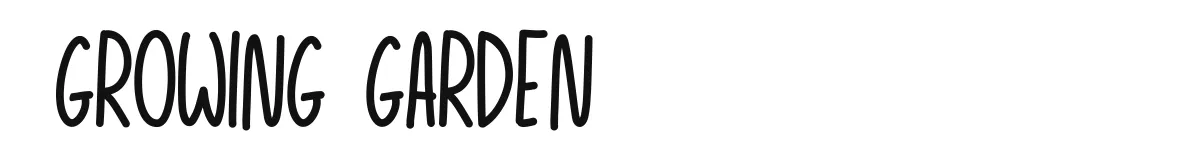Growing Garden original font preview
