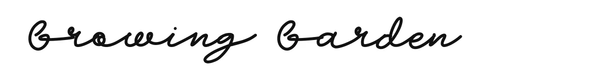Growing Garden original font preview