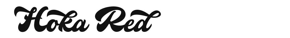 Hoka Red font preview