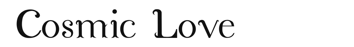 Cosmic Love font preview