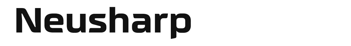 Neusharp original font preview