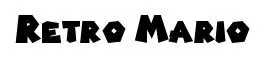 Retro Mario font preview