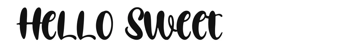 Hello Sweet font preview
