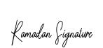 Ramadan Signature
