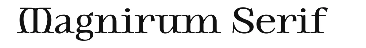 Magnirum Serif font preview