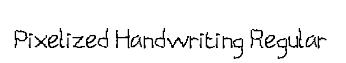 Pixelized Handwriting Regular