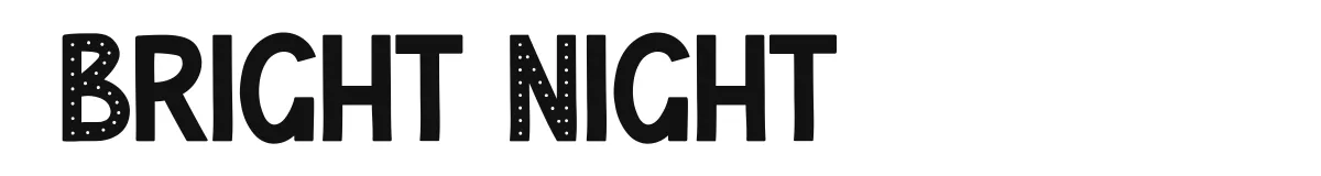 Bright Night font preview
