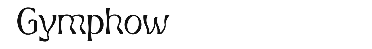 Gymphow font preview